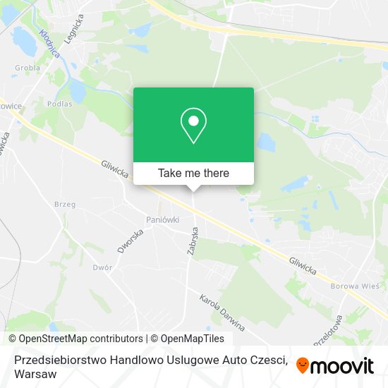 Przedsiebiorstwo Handlowo Uslugowe Auto Czesci map