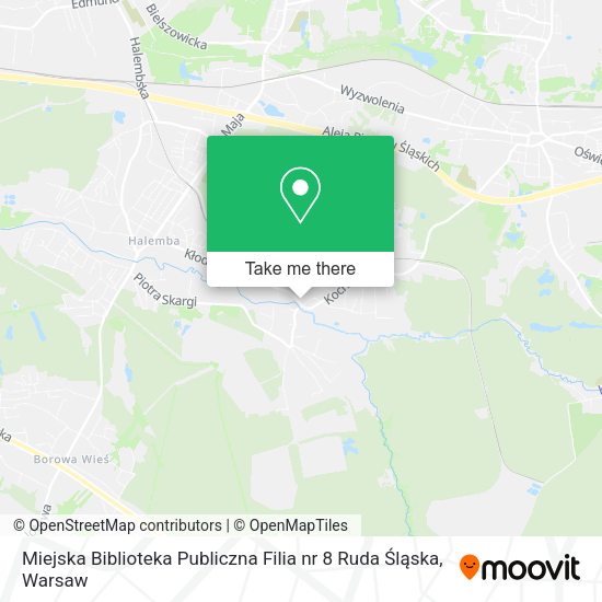 Miejska Biblioteka Publiczna Filia nr 8 Ruda Śląska map