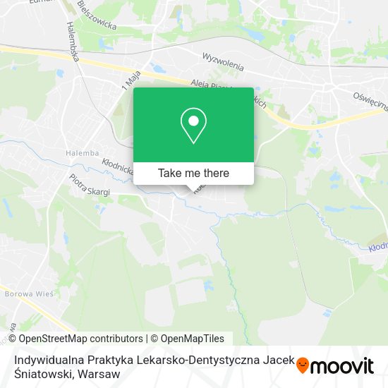 Indywidualna Praktyka Lekarsko-Dentystyczna Jacek Śniatowski map