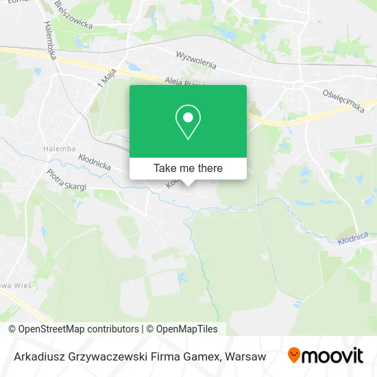 Карта Arkadiusz Grzywaczewski Firma Gamex