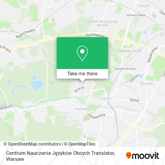 Карта Centrum Nauczania Języków Obcych Translator