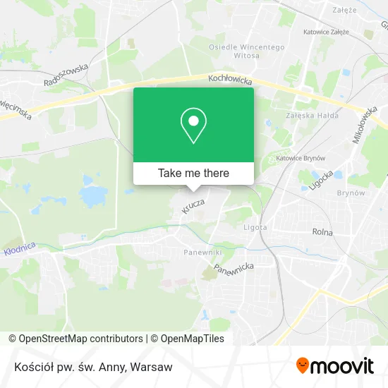 Карта Kościół pw. św. Anny