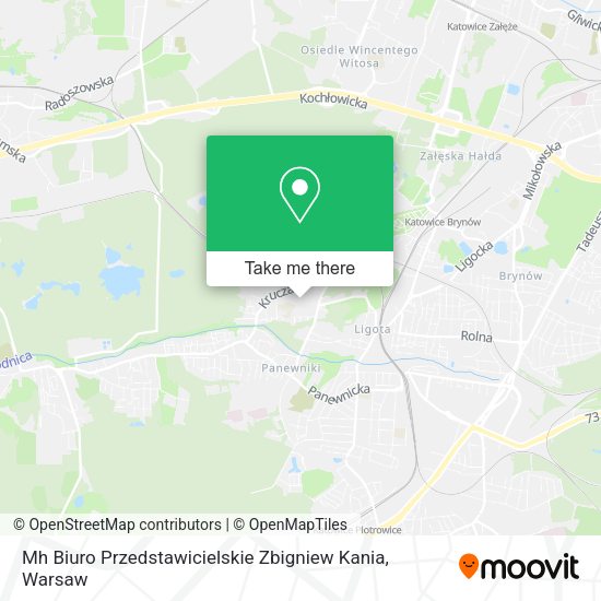 Mh Biuro Przedstawicielskie Zbigniew Kania map