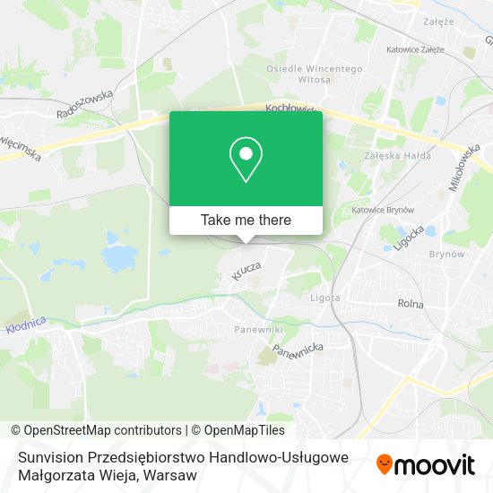 Sunvision Przedsiębiorstwo Handlowo-Usługowe Małgorzata Wieja map