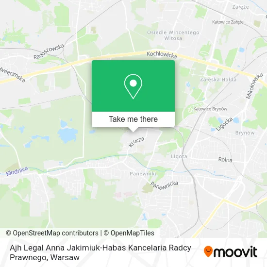 Карта Ajh Legal Anna Jakimiuk-Habas Kancelaria Radcy Prawnego
