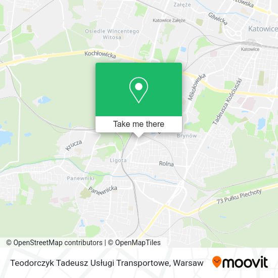 Teodorczyk Tadeusz Usługi Transportowe map