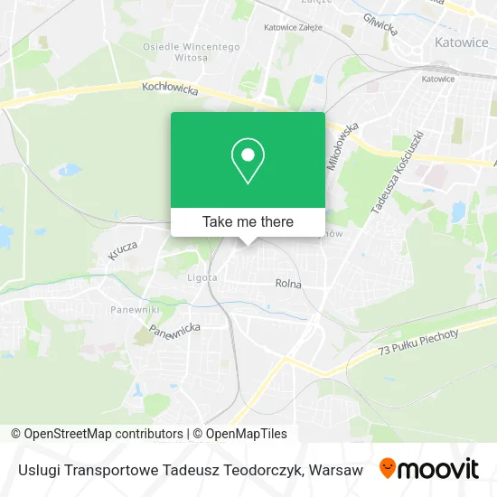 Карта Uslugi Transportowe Tadeusz Teodorczyk