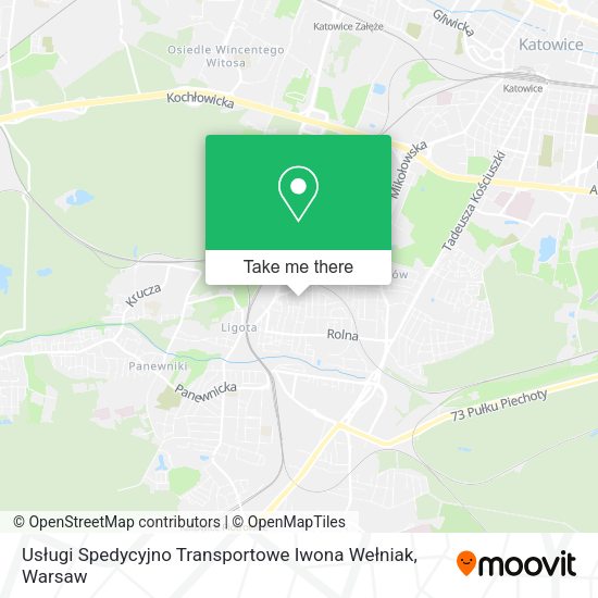 Usługi Spedycyjno Transportowe Iwona Wełniak map