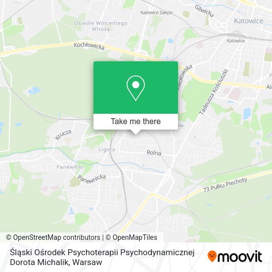 Śląski Ośrodek Psychoterapii Psychodynamicznej Dorota Michalik map