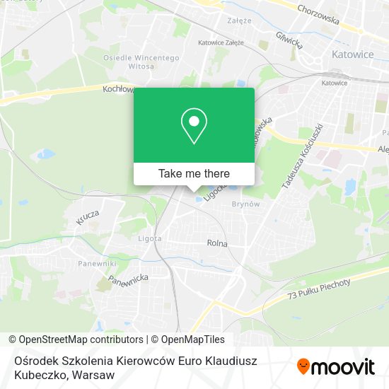 Ośrodek Szkolenia Kierowców Euro Klaudiusz Kubeczko map