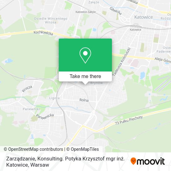 Zarządzanie, Konsulting. Potyka Krzysztof mgr inż. Katowice map