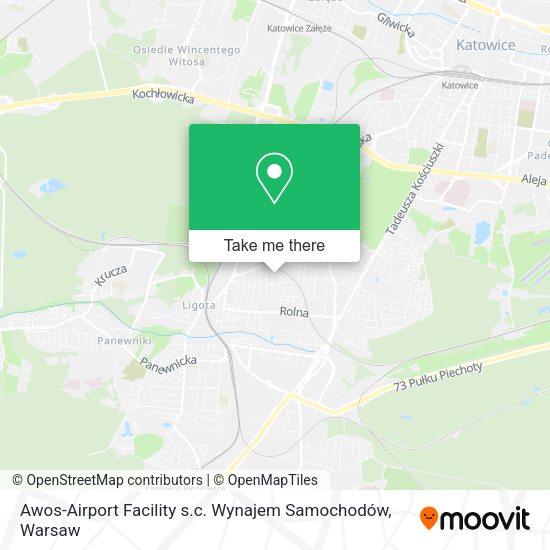 Карта Awos-Airport Facility s.c. Wynajem Samochodów