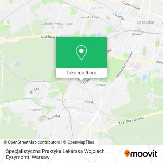 Specjalistyczna Praktyka Lekarska Wojciech Eysymontt map