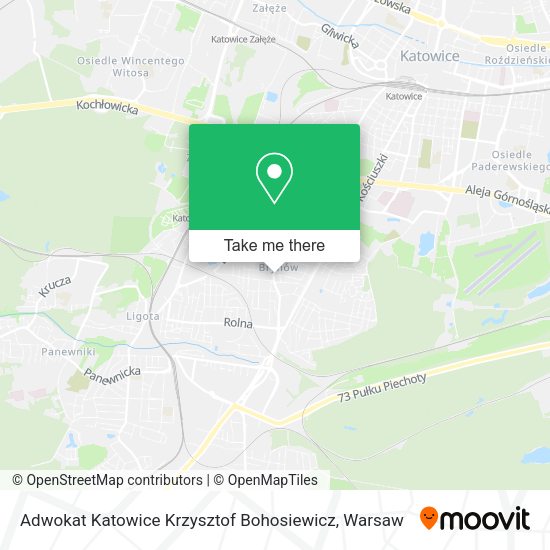 Adwokat Katowice Krzysztof Bohosiewicz map