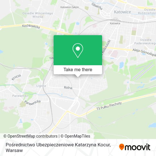 Pośrednictwo Ubezpieczeniowe Katarzyna Kocur map