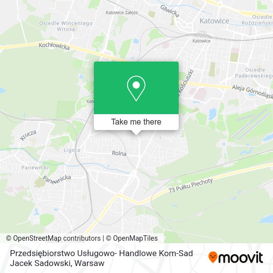 Przedsiębiorstwo Usługowo- Handlowe Kom-Sad Jacek Sadowski map