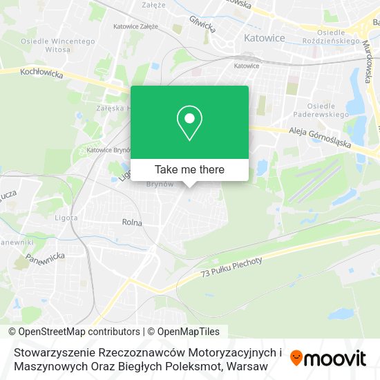 Карта Stowarzyszenie Rzeczoznawców Motoryzacyjnych i Maszynowych Oraz Biegłych Poleksmot