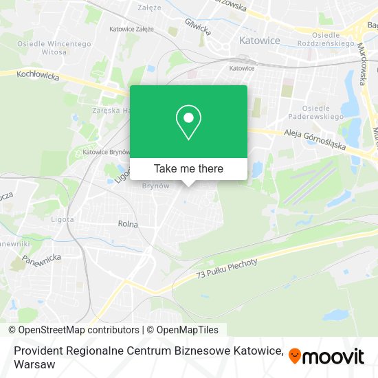 Карта Provident Regionalne Centrum Biznesowe Katowice