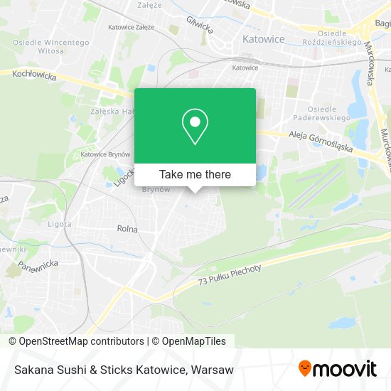 Sakana Sushi & Sticks Katowice map