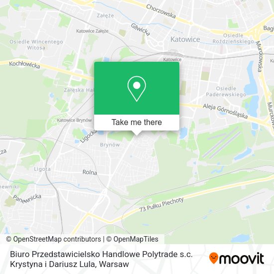 Biuro Przedstawicielsko Handlowe Polytrade s.c. Krystyna i Dariusz Lula map