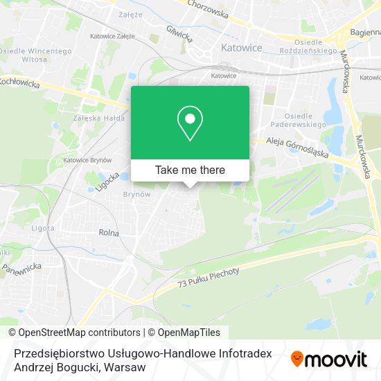 Przedsiębiorstwo Usługowo-Handlowe Infotradex Andrzej Bogucki map