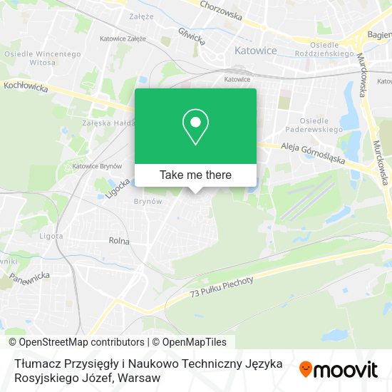 Tłumacz Przysięgły i Naukowo Techniczny Języka Rosyjskiego Józef map