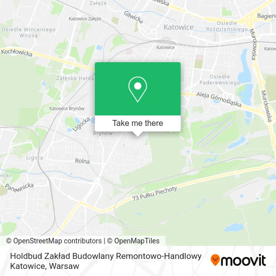 Карта Holdbud Zakład Budowlany Remontowo-Handlowy Katowice