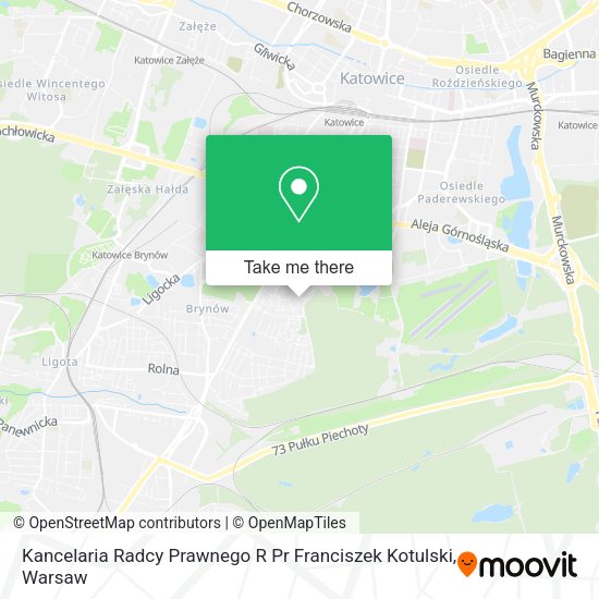 Kancelaria Radcy Prawnego R Pr Franciszek Kotulski map