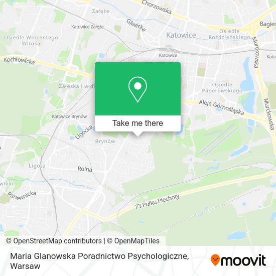 Карта Maria Glanowska Poradnictwo Psychologiczne