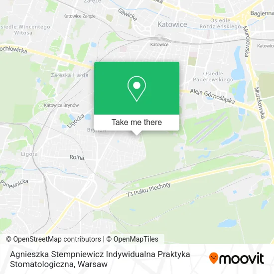 Карта Agnieszka Stempniewicz Indywidualna Praktyka Stomatologiczna