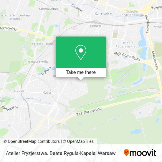 Atelier Fryzjerstwa. Beata Ryguła-Kapała map