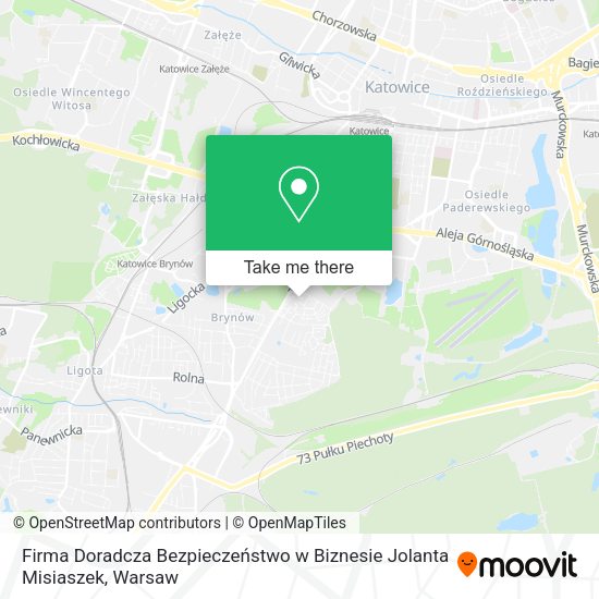 Firma Doradcza Bezpieczeństwo w Biznesie Jolanta Misiaszek map