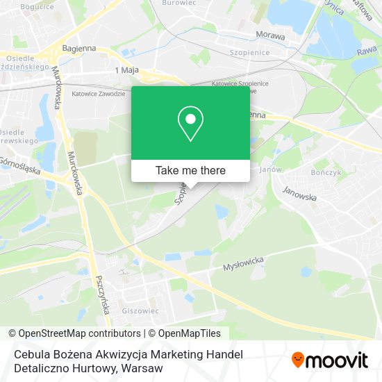 Cebula Bożena Akwizycja Marketing Handel Detaliczno Hurtowy map