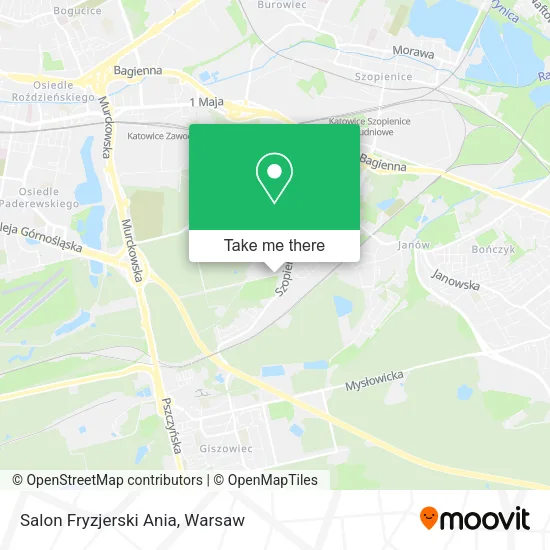 Карта Salon Fryzjerski Ania