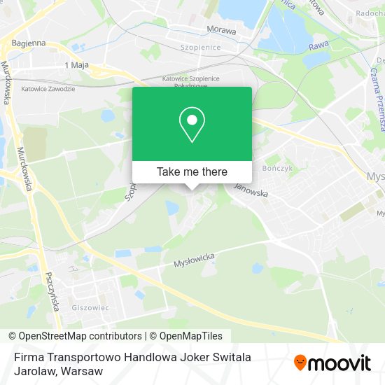 Firma Transportowo Handlowa Joker Switala Jarolaw map