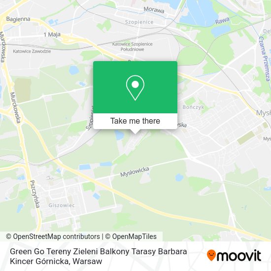 Green Go Tereny Zieleni Balkony Tarasy Barbara Kincer Górnicka map