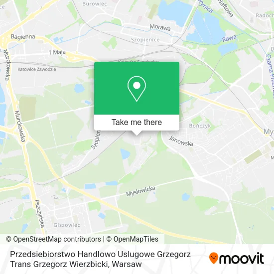 Карта Przedsiebiorstwo Handlowo Uslugowe Grzegorz Trans Grzegorz Wierzbicki