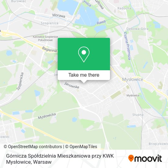 Górnicza Spółdzielnia Mieszkaniowa przy KWK Mysłowice map