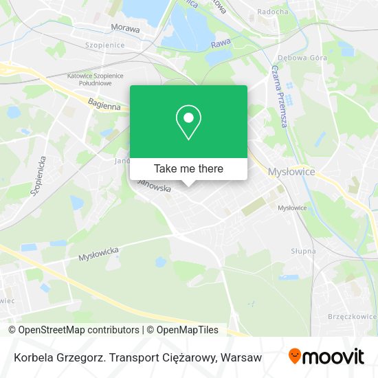 Korbela Grzegorz. Transport Ciężarowy map