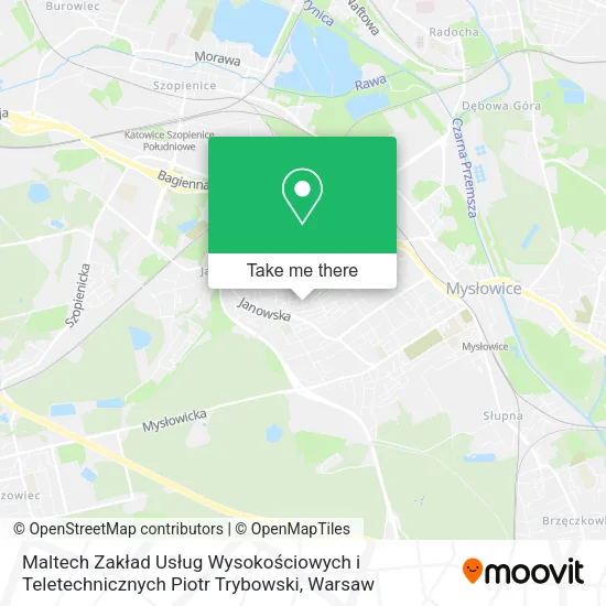 Карта Maltech Zakład Usług Wysokościowych i Teletechnicznych Piotr Trybowski