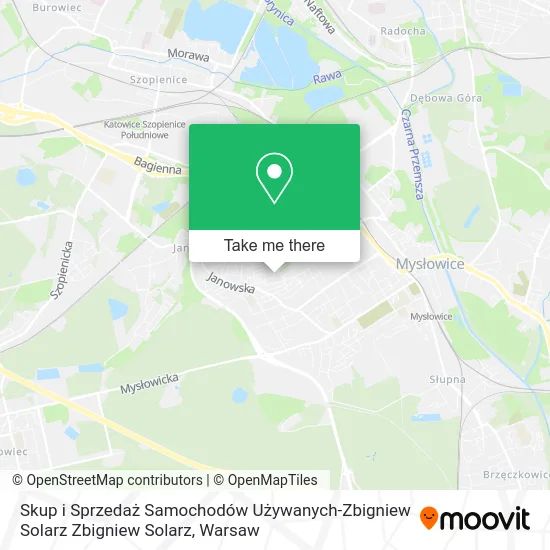 Карта Skup i Sprzedaż Samochodów Używanych-Zbigniew Solarz Zbigniew Solarz