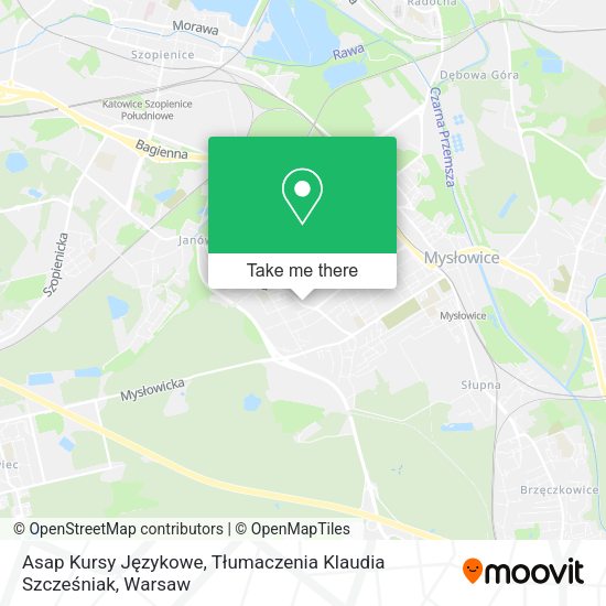 Asap Kursy Językowe, Tłumaczenia Klaudia Szcześniak map