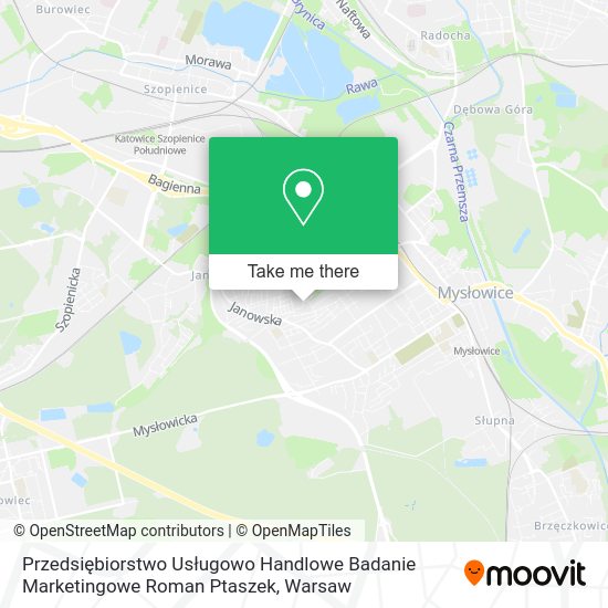 Przedsiębiorstwo Usługowo Handlowe Badanie Marketingowe Roman Ptaszek map