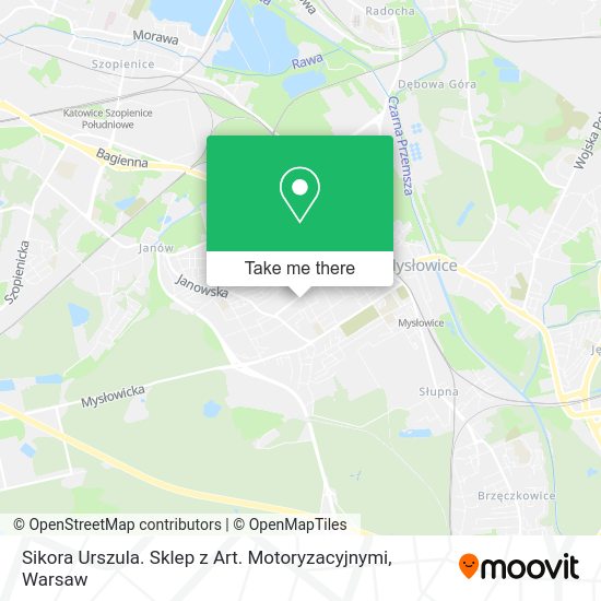 Sikora Urszula. Sklep z Art. Motoryzacyjnymi map