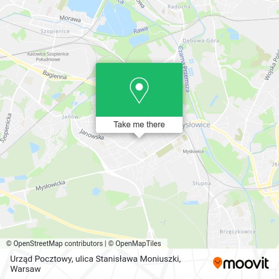 Urząd Pocztowy, ulica Stanisława Moniuszki map