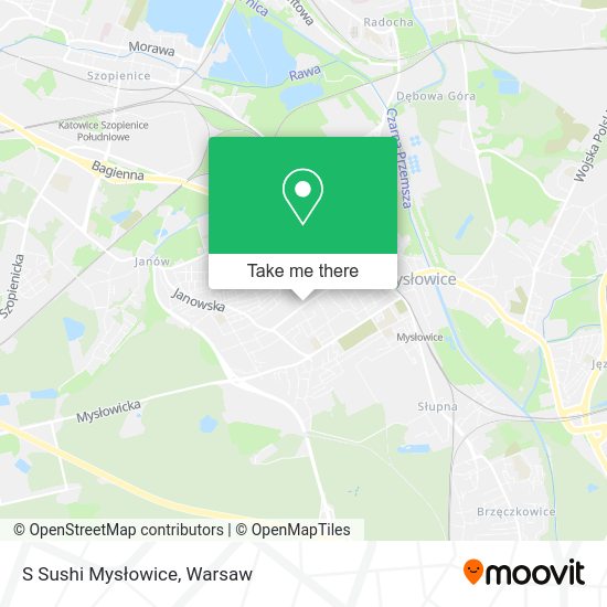 S Sushi Mysłowice map