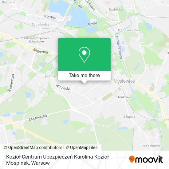 Kozioł Centrum Ubezpieczeń Karolina Kozioł-Mospinek map