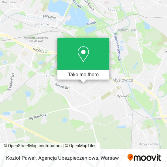 Kozioł Paweł. Agencja Ubezpieczeniowa map