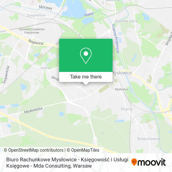 Biuro Rachunkowe Mysłowice - Księgowość i Usługi Księgowe - Mda Consulting map