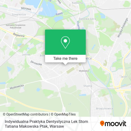 Indywidualna Praktyka Dentystyczna Lek Stom Tatiana Makowska Ptak map